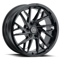 Method Raised MR801 20x9 / 8x180 BP / -12mm Offset / 124.1mm Bore - Gloss Black Milled Wheel