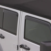 Lund 07-17 Jeep Wrangler Unlimited Ventvisor Elite Window Deflectors - Smoke (4 Pc.)