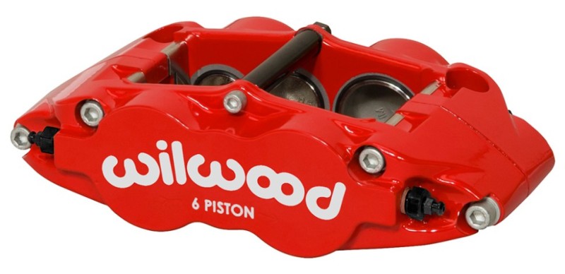 Wilwood Caliper Forged Narrow Superlite R/H FNSL6R-DS Dust Seal 1.62/1.12 1.10in Rotor Width - Red