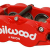 Wilwood Caliper Forged Narrow Superlite R/H FNSL6R-DS Dust Seal 1.62/1.12 1.10in Rotor Width - Red