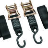 BikeMaster 2x84in Ratchet Tiedown Pair - Black