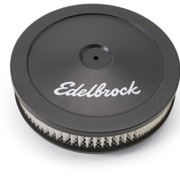 Edelbrock Air Cleaner Pro-Flo Series Round Steel Top Paper Element 10In Dia X 3 5In Black