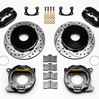 Wilwood Forged Dynalite P/S Park Brake Kit Drilled Big Ford New 2.50in Offset Currie Blank