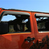 Rugged Ridge Window Visors Matte Black 07-18 4-Door Jeep Wrangler