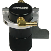 Moroso 10-15 Chevrolet Camaro SS (w/Edlebrock S.C.) Air/Oil Separator Catch Can - Billet Alum -Black