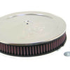 K&N Round Air Filter Assembly 5-1/8in FLG 11in OD 3-3/8in