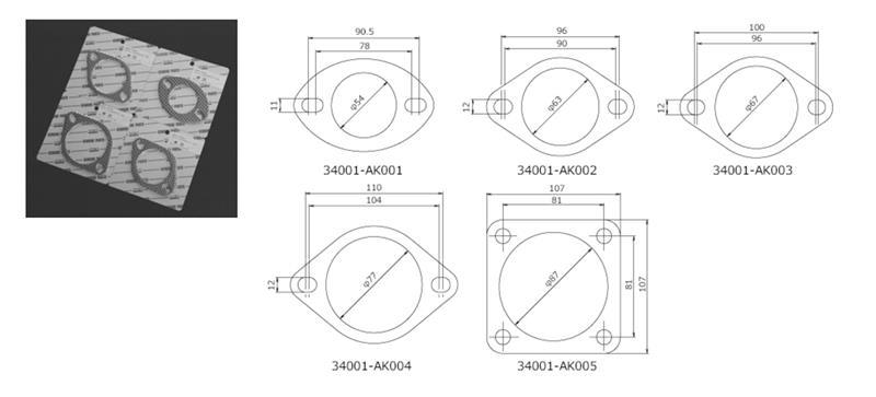 HKS Gasket 65mm Universal EX (2pcs)