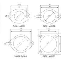 HKS Gasket 75mm Universal EX (2pcs)