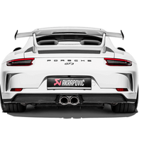 Akrapovic 2018 Porsche 911 GT3 (991.2) Slip-On Race Line (Titanium) w/Titanium Tail Pipe Set