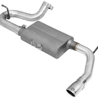 aFe Scorpion 2-1/2in Alum Steel Axle-Back Exhaust w/Polished Tip 07-18 Jeep Wrangler JK V6-3.6/3.8L