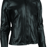 Speed and Strength Throttle Body Leather Jacket Black Womens - 3XL