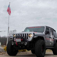 Fishbone Offroad 07-18 Jeep Wrangler JK Barracuda Modular Front Bumper - Base