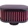 Airaid Rubber Top 1in ID - Push On 4in x 2in Oval OD 2in Tall Breather Filter