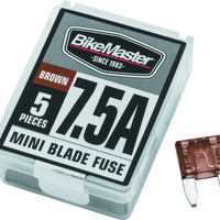 BikeMaster 5Piece 7.5A Replacement Mini Blade Fuse