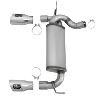 aFe Rebel Series 2.5in 409 SS Axle-Back Exhaust w/Polished Tips 07+ Jeep Wrangler (JK) V6 3.6L/3.8L