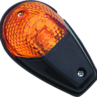 BikeMaster Universal Flush Mount Marker Light - Black/Amber