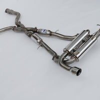 Invidia 2022+ Nissan Z 70mm Gemini Cat Back Exhaust - Rolled SS Tips