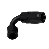 DeatschWerks 6 AN Female Flare Swivel 120-Degree Hose End CPE - Anodized Matte Black