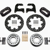 Wilwood Forged Dynalite Rear Drag Kit Drilled Rotor Mopar/Dana 2.36in Off w/Snap Ring Brng