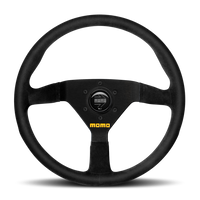 Momo MOD78 Steering Wheel 320 mm - Black Suede/Black Spokes