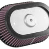 K&N Universal Custom Air Filter - Oval Shape 9.313in OD / 2.375 Height