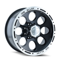 ION Type 174 17x9 / 5x139.7 BP / 0mm Offset / 108mm Hub Black/Machined Wheel