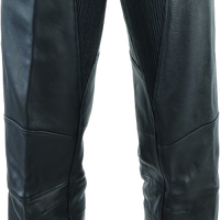 River Road Longhaul Leather Chaps Black - Medium