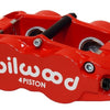 Wilwood Caliper-Narrow Superlite 4R - Red 1.12/1.12in Pistons 1.10in Disc