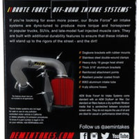 AEM Brute Force Dryflow Air Filter - Conical 6in Base OD / 5.125in Top OD / 5.25in Height