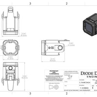 Diode Dynamics Hitch Mount LED Pod Reverse Kit C1R (No Harness)