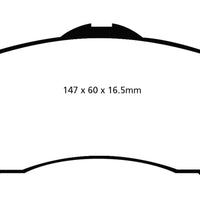 EBC 08-11 Chrysler Town & Country 3.3 Ultimax2 Front Brake Pads