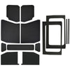 DEI 18-23 Jeep Wrangler JL 4-Door Boom Mat Complete Headliner Kit - 13 Piece - Black Leather Look