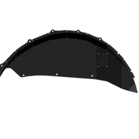 Road Armor 18-20 Jeep Wrangler JL Stealth Rear Fender Liner Body Armor - Black Steel