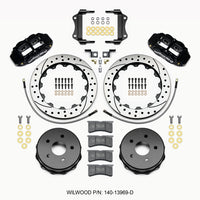 Wilwood Narrow Superlite 4R Rear Kit 12.88in Drilled 2007-up Jeep JK w/Lines