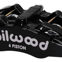 Wilwood Caliper-Forged Dynapro 6 5.25in Mount-R/H 1.38/1.00/1.00in Pistons .81in Disc