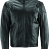 River Road Race Leather Jacket Black - Medium