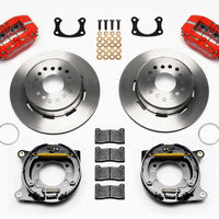 Wilwood Dynapro Lug Mount P/S Park Brake Kit Red New Big Ford 2.50in Offset