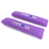 NRG Seat Belt Pads 2.7in (Wide) X 11in - Purple(2 Piece) Short