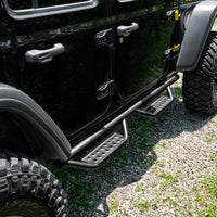 N-Fab RS Nerf Step 18-21 Jeep Wrangler JL (2 Door) - Crew Cab - Tex. Black