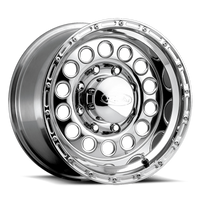 Raceline 887 Rock Crusher 16x10in / 6x139.7 BP / -24mm Offset / 107.95mm Bore - Polished Wheel