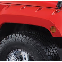 Bushwacker 07-18 Jeep Wrangler Pocket Style Flares 2pc - Black