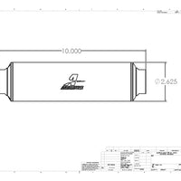 Aeromotive In-Line Filter - AN-16 10 Micron Microglass Element Extreme Flow