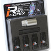 Project Kics 12X1.50 R40 Iconix Black Lug Nut Lock Set - 4