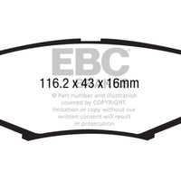 EBC 06-11 Dodge Nitro 3.7 Ultimax2 Rear Brake Pads