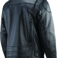 River Road Race Leather Jacket Black - Small