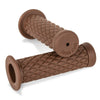 Burly Brand Rubber Diamondback Grips 1in - Brown