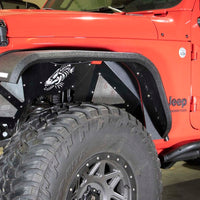 Fishbone Offroad 2018+ Jeep Wrangler JL Front/Rear Set of 4 Aluminum - Blk Powdercoat Inner Fenders