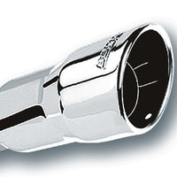 Borla 3in Inlet 4.25in Round Rolled Angle Cut x 4in Long Universal Exhaust Tips