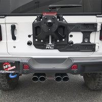 aFe Rebel Series 2.5in. 304 SS C/B Exhaust System 2018 Jeep Wrangler (JL) V6-3.6L - Black Tip