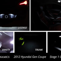 Diode Dynamics 10-16 Hyundai Genesis Coupe Interior Kit Stage 1 - Red